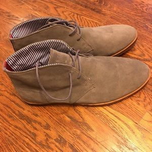 Ben Sherman chukka type suede gray boots sz 11